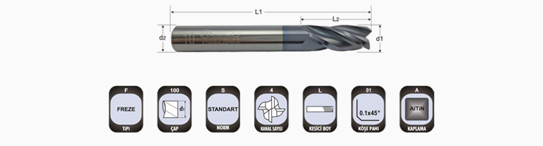 Karbür Freze Kısa | Rtech | Cutting Technology