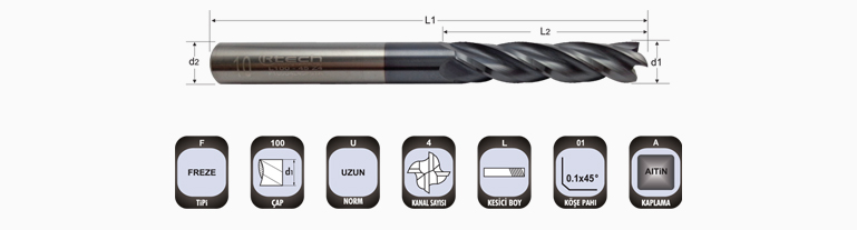 Karbür Freze Uzun | Rtech | Cutting Technology