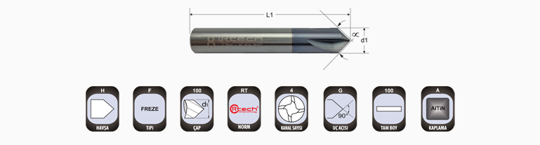 Karbür Havşa Freze | Rtech | Cutting Technology