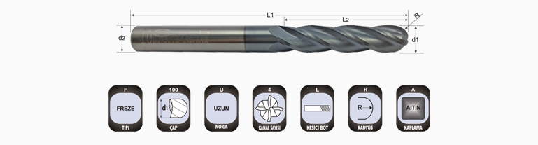 Karbür Küre Freze Uzun | Rtech | Cutting Technology